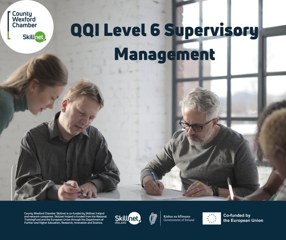 QQI Level 6 Supervisory Management – Starting 9 September – €490