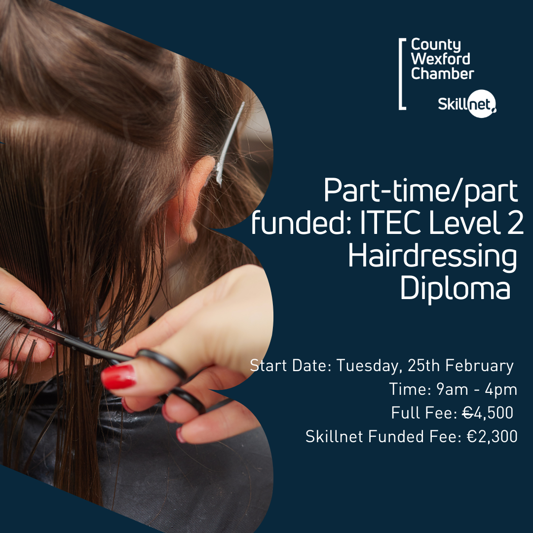 Part-time/part  funded: ITEC Level 2 Hairdressing  Diploma – Start date: 25th February 2025