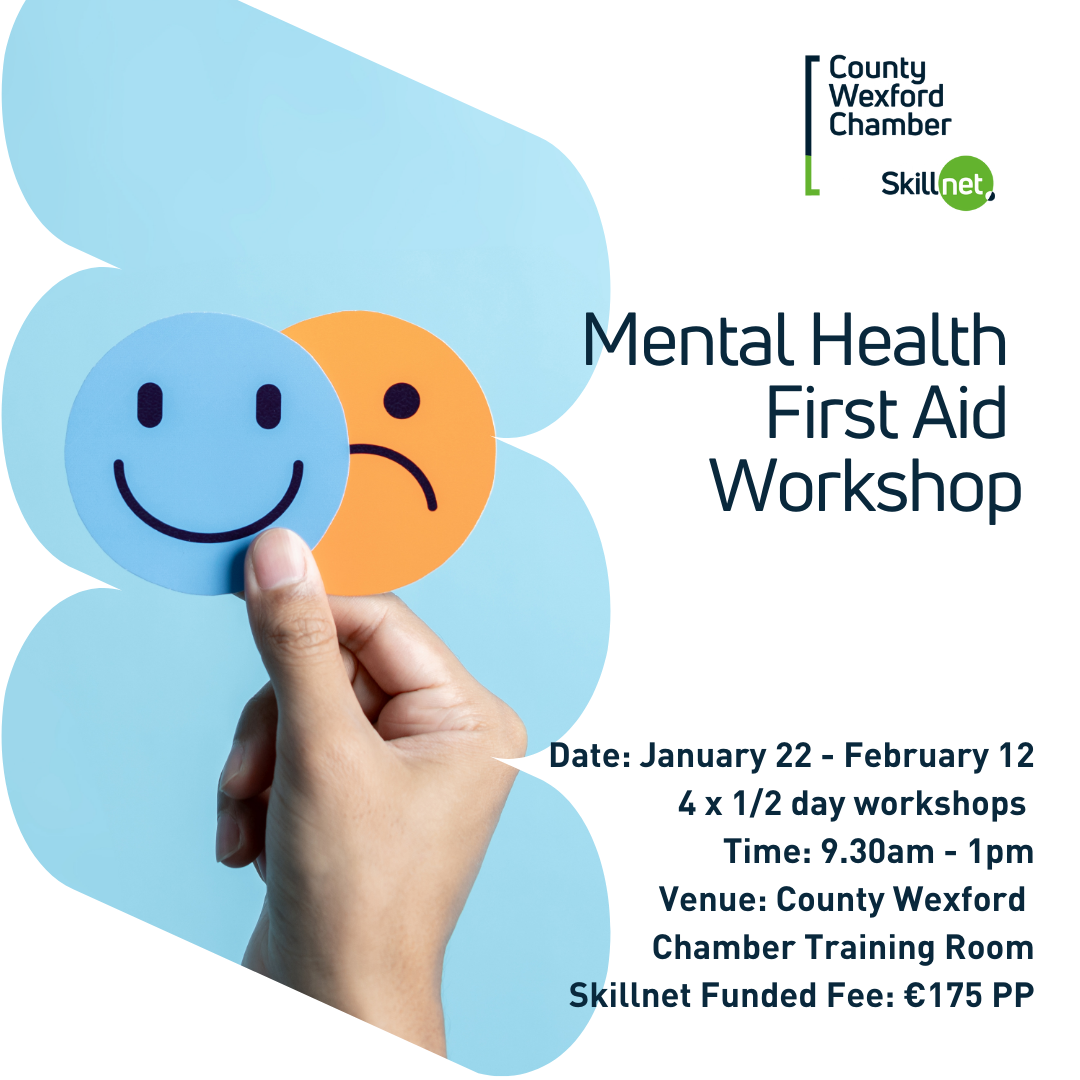 Mental Health First Aid: Safeguarding Mental Health in Irish Workplaces – 22nd of January 2025