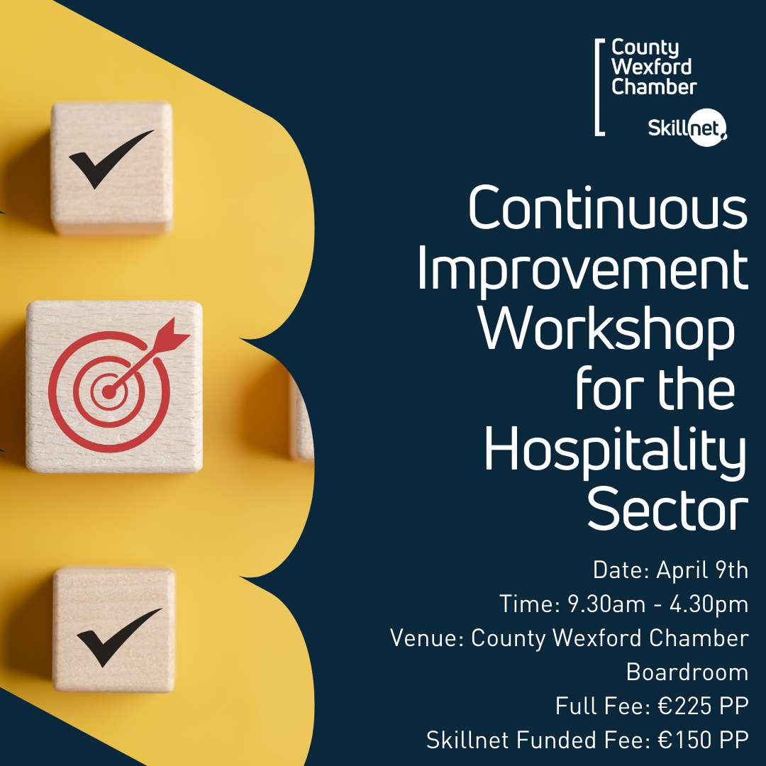 Continuous Improvement Workshop for the Hospitality Sector – 09th April