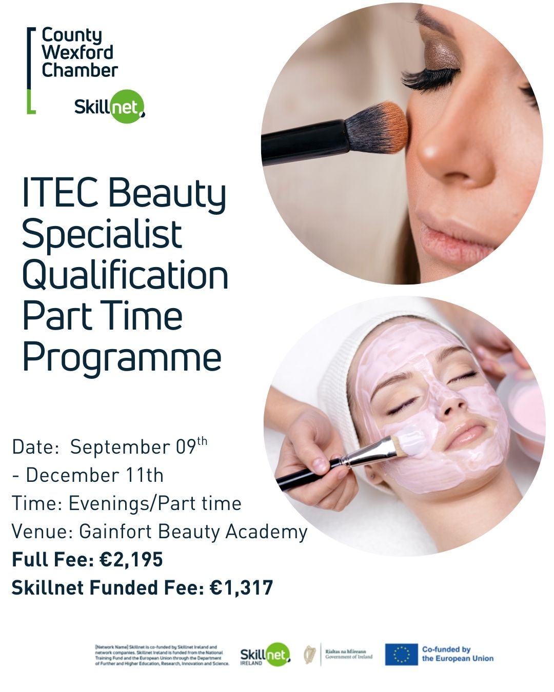 ITEC “Beauty Specialist” Qualification/ Part Time Skillnet Funded Programme: September – December 2025