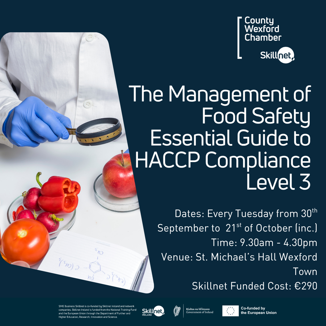 The Management of Food Safety – the essential guide to HACCP compliance – Level 3 – Starting the 30th September 2025