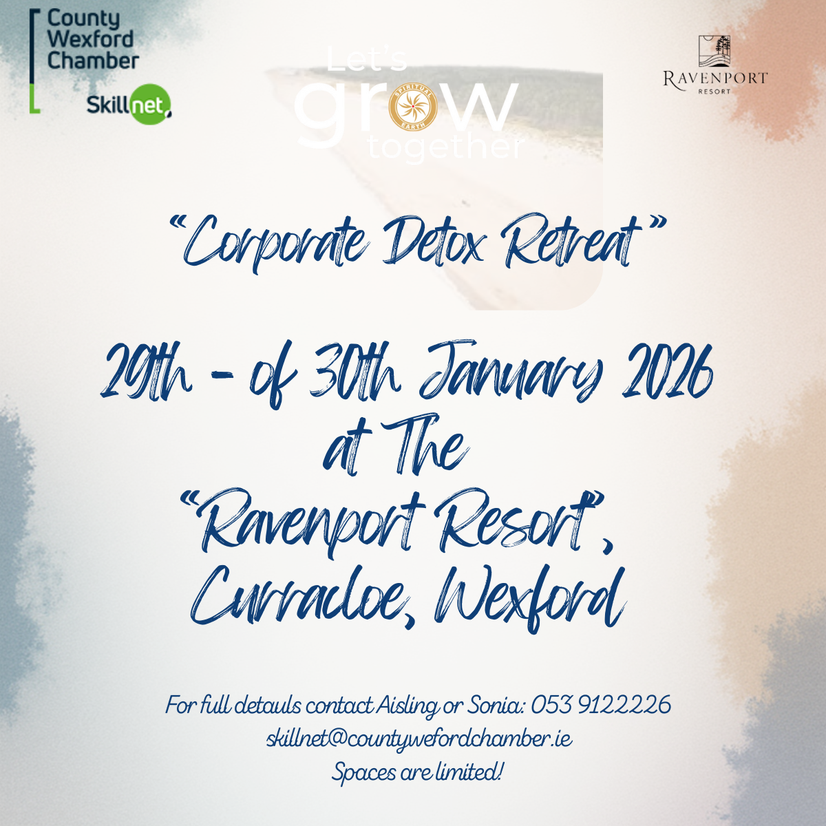 Corporate Detox Retreat at the Ravenport Resort, Curracloe, Wexford: 29-30th January 2026
