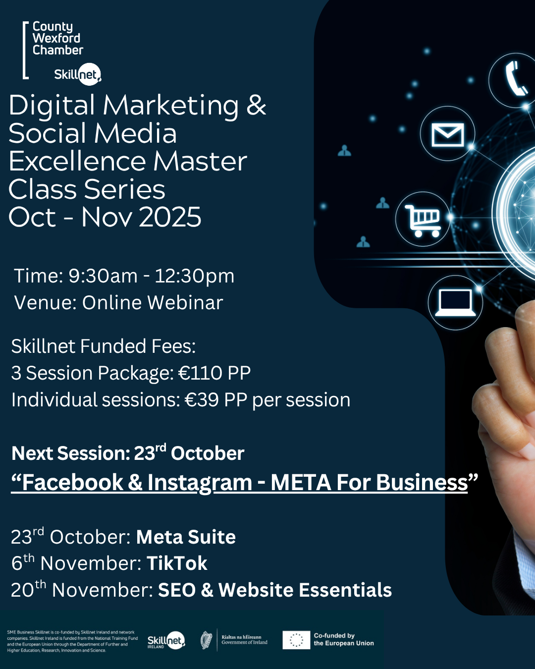 Digital Marketing & Social Media Excellence Master Class Series: Next Session – Facebook & Instagram – META For Business 23rd October 2025