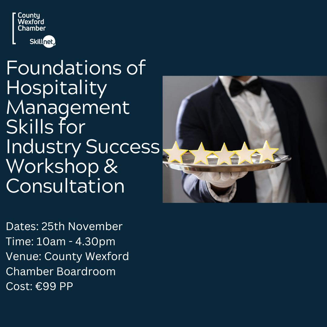 Foundations of Hospitality Management Skills for Industry Success Workshop + Consultation Per Participant!! 25th November 2025
