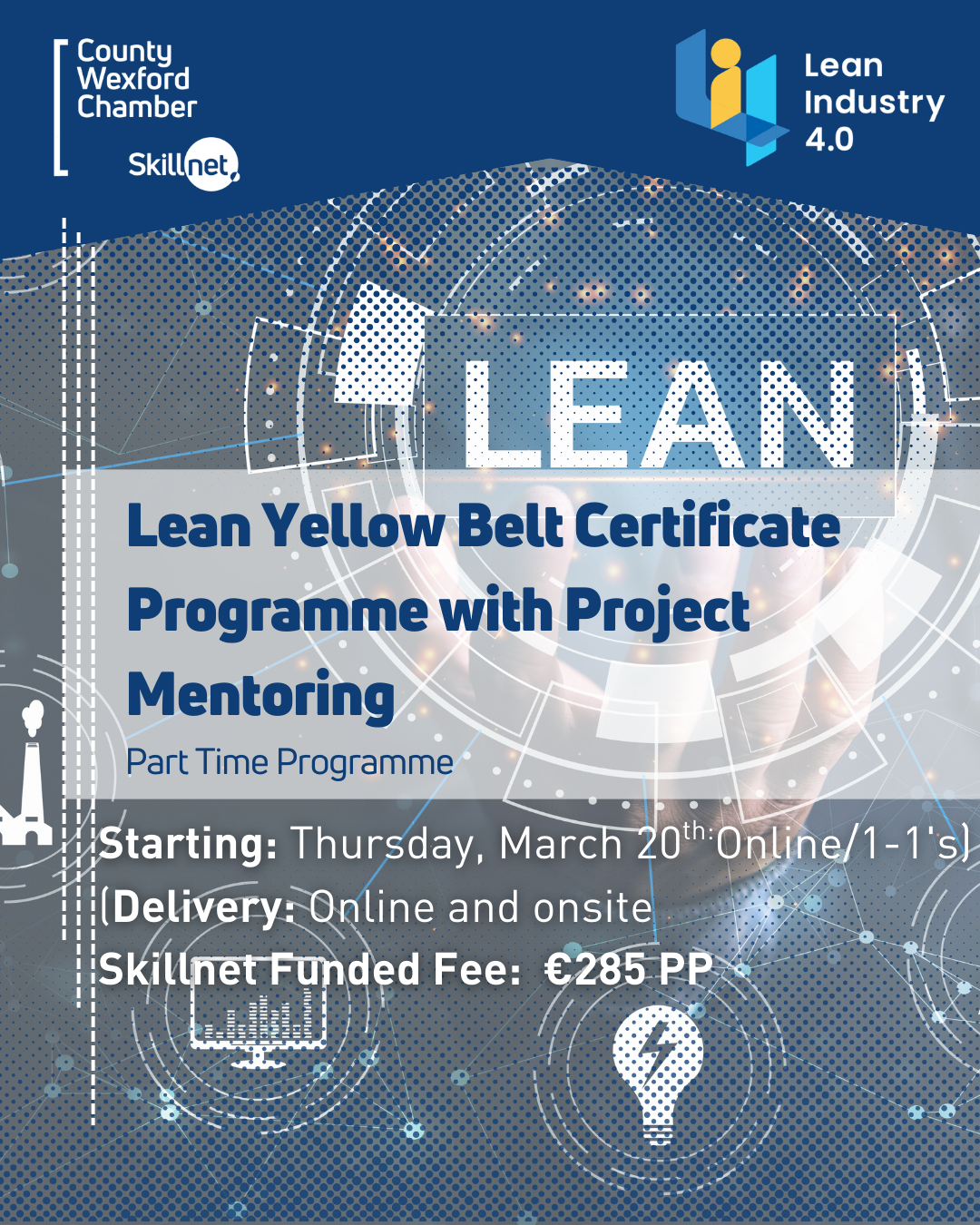 Lean Yellow Belt Certificate Workshop with Project Mentoring: from March 20th