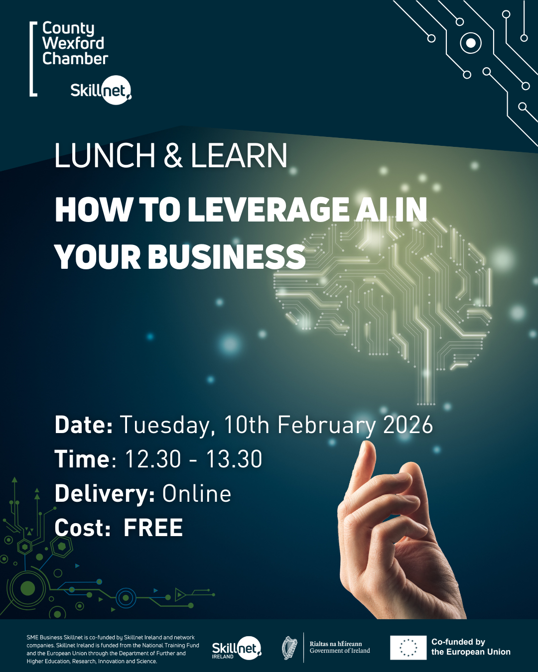 FREE Lunch and Learn: How To leverage AI in your business, 10th February, Online
