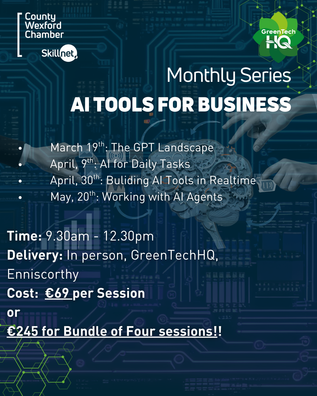Fundamentals for Immediate Use of AI Tools for Everyday Business – Monthly Masterclass Series beginning March, 19th