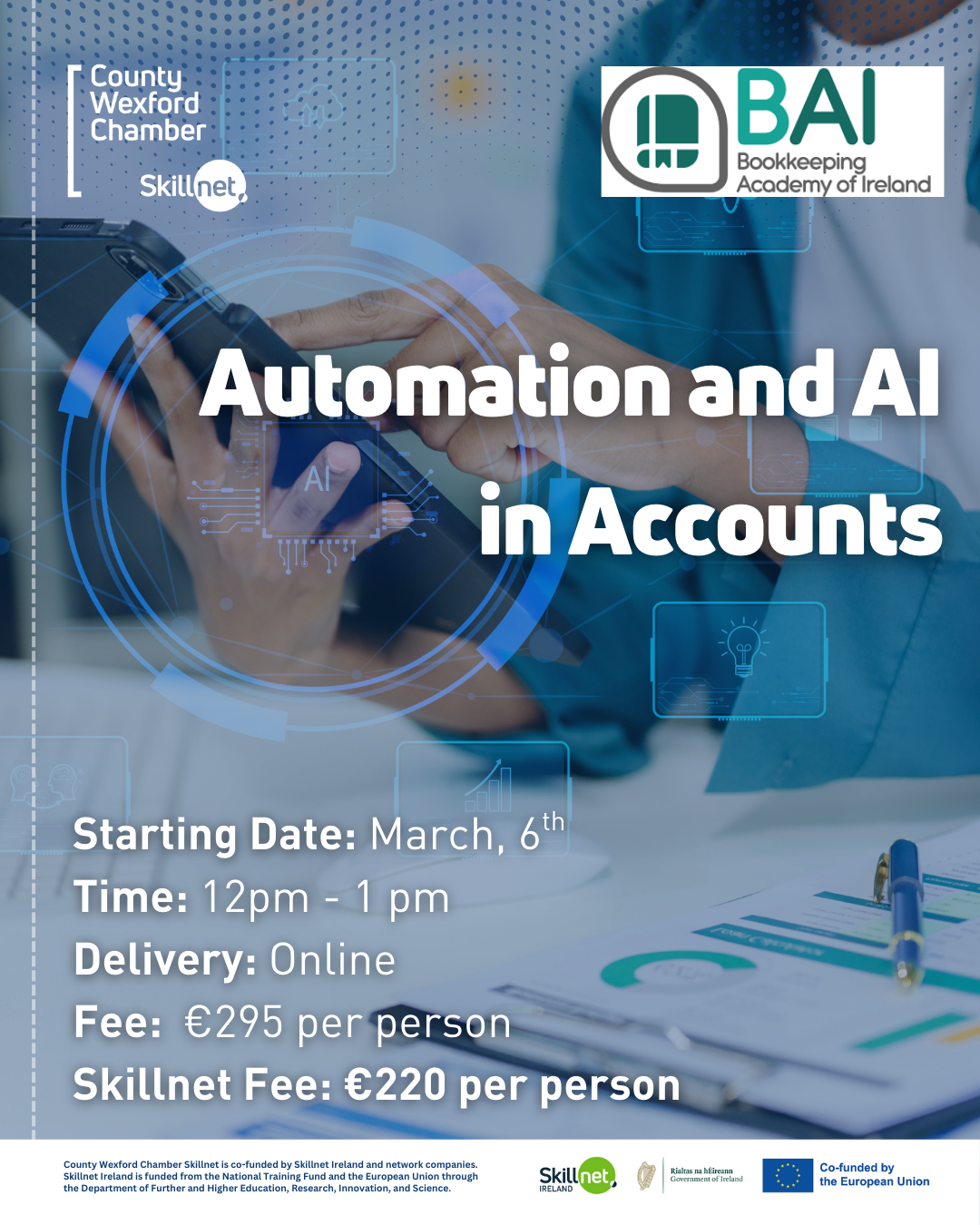 Automation and AI in Accounts, ONLINE, starting March, 6th