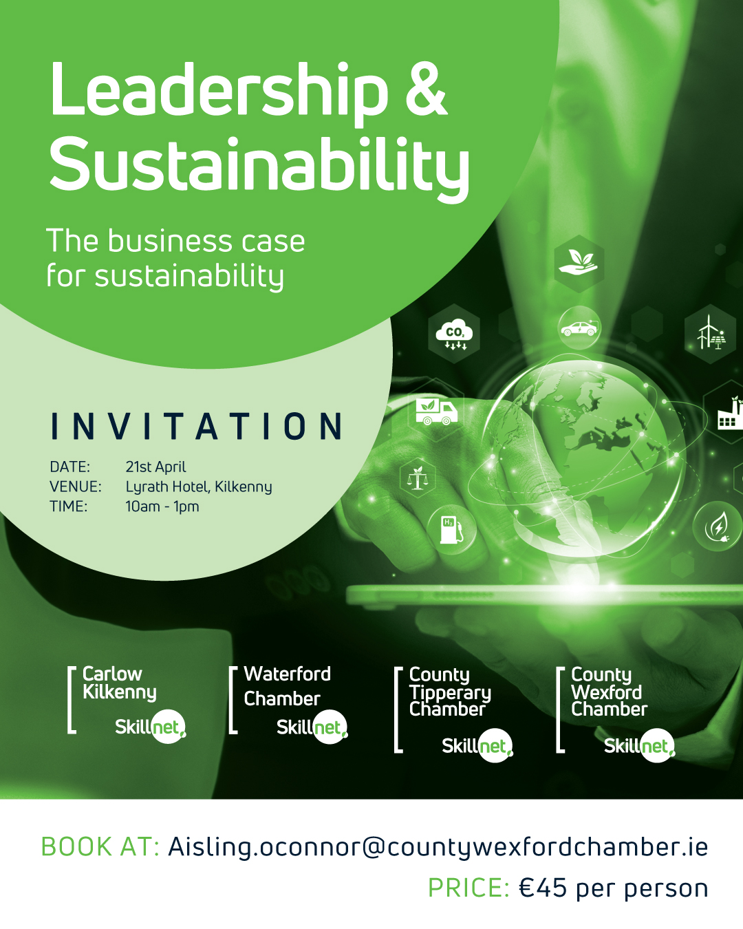Southeast Skillnets Spring Conference 2026  – Leadership & Sustainability: The Business Case for Sustainability – 21st April 2026