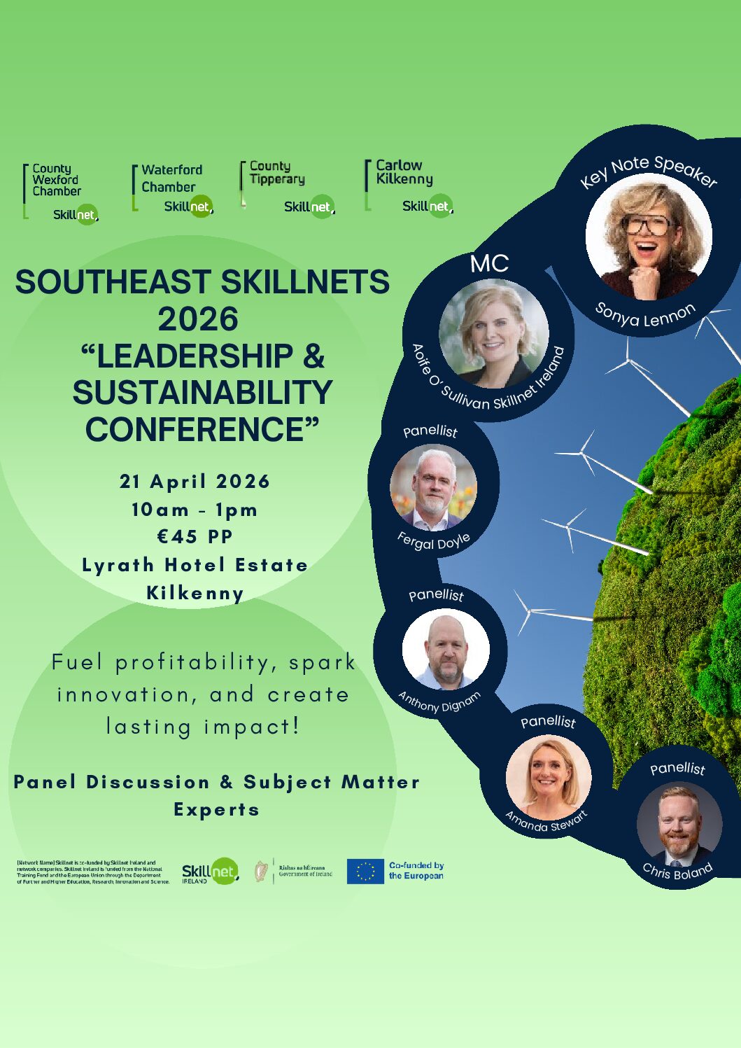 Southeast Skillnets Spring Conference 2026  – Leadership & Sustainability: The Business Case for Sustainability – 21st April 2026