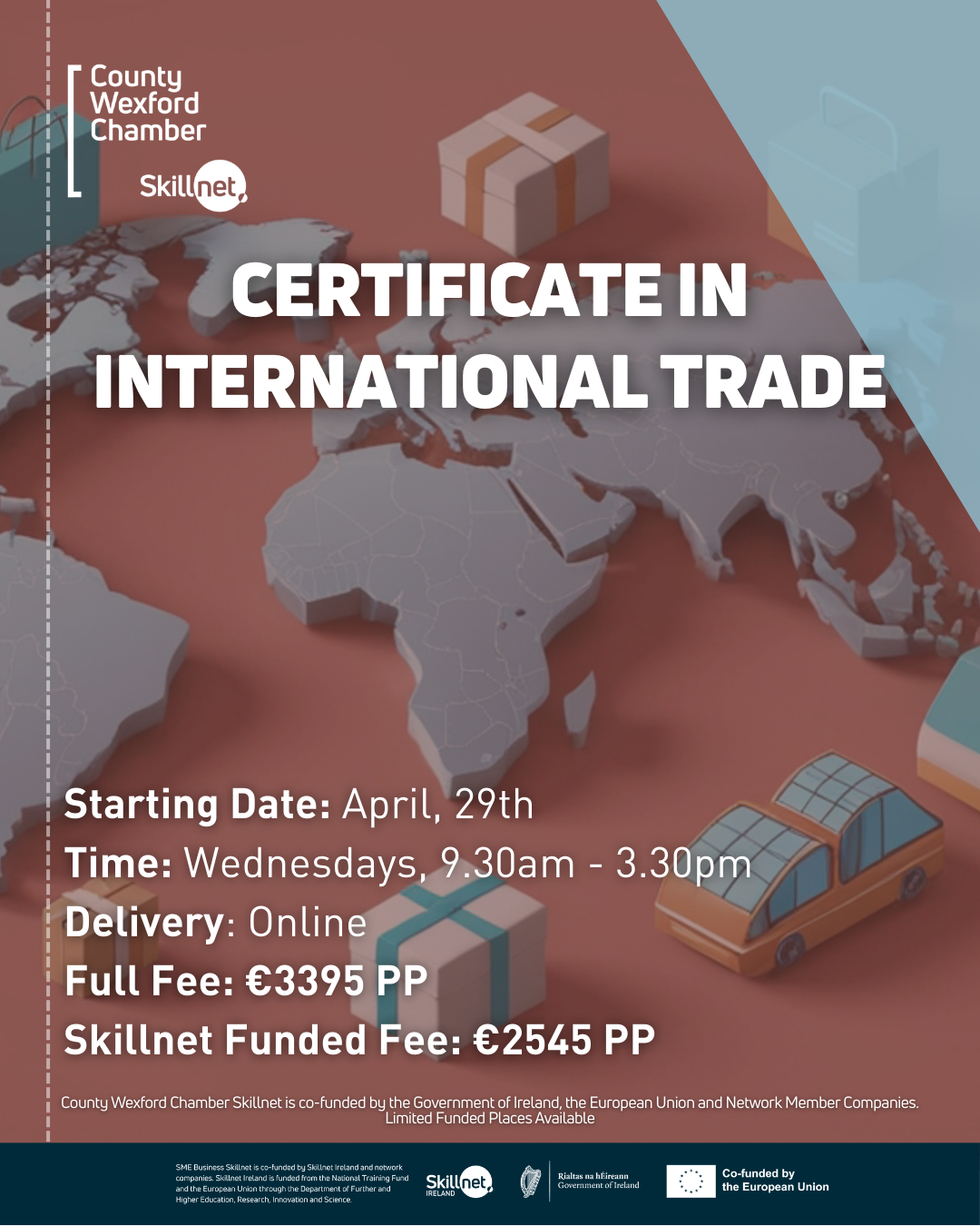 Certificate In International Trade – Starting April 29th – FULLY ONLINE!