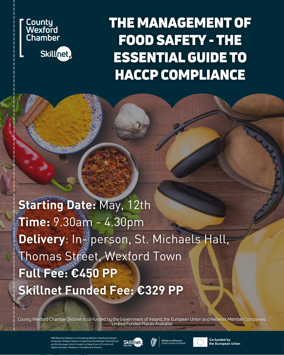 The Management of Food Safety – the essential guide to HACCP compliance – Level 3 – Starting May 12th