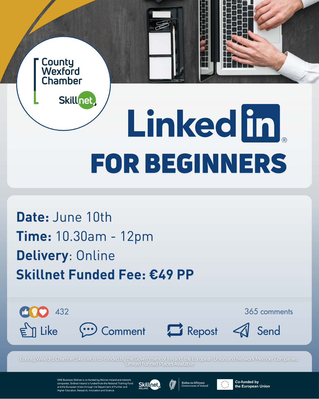 LinkedIn For Beginners – Online – June 10th